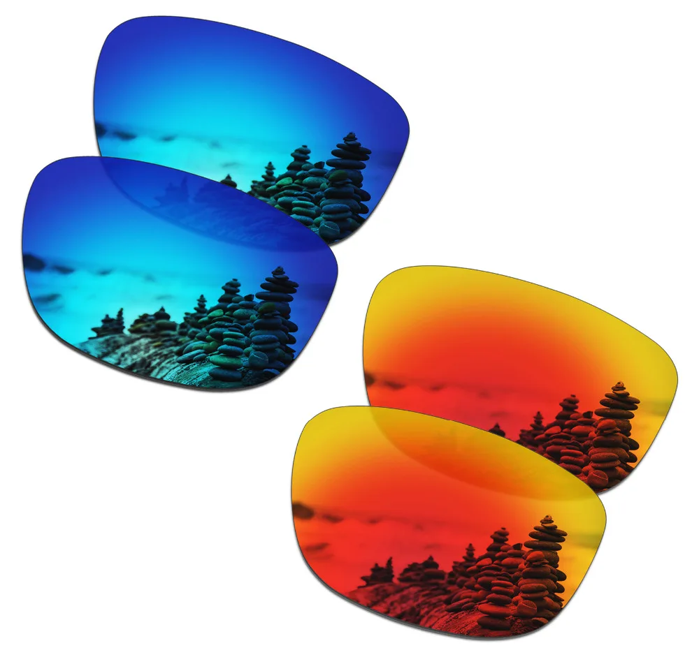 SmartVLT, 2 пары поляризованных солнцезащитных очков, Сменные линзы для солнцезащитных очков, линзы для солнцезащитных очков, голубые и красные