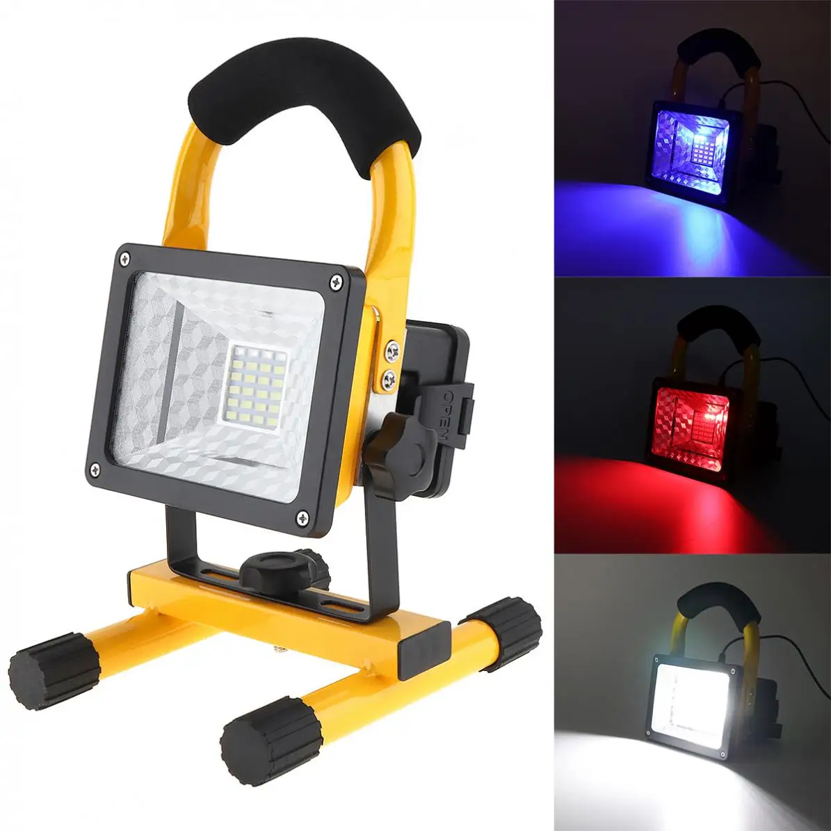 

110-220V 20W 24 LED Flood Light Portable Outdoor Waterproof IP65 Emergency Lamp Work Light for Camping / Vehicle Signal Warning