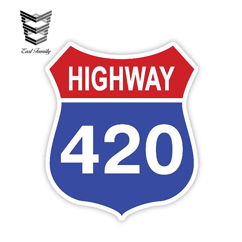 EARLFAMILY 13 см X 11 1 автомобильный Стайлинг шоссе 420 наклейка с изображением сорняков