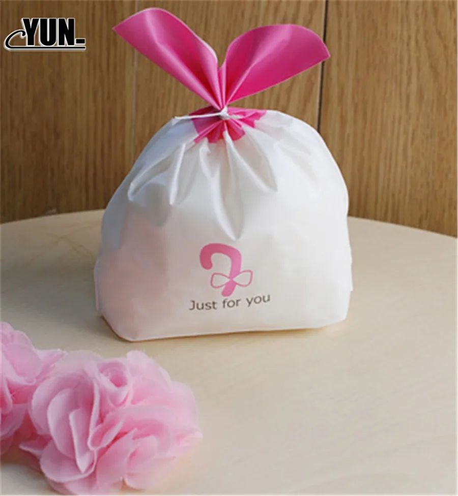100pcslot Cute panda Ear Cookie Bags Gift Bags For Candy Biscuits Snack Baking Package Wedding Favors Supplies 7D (18)