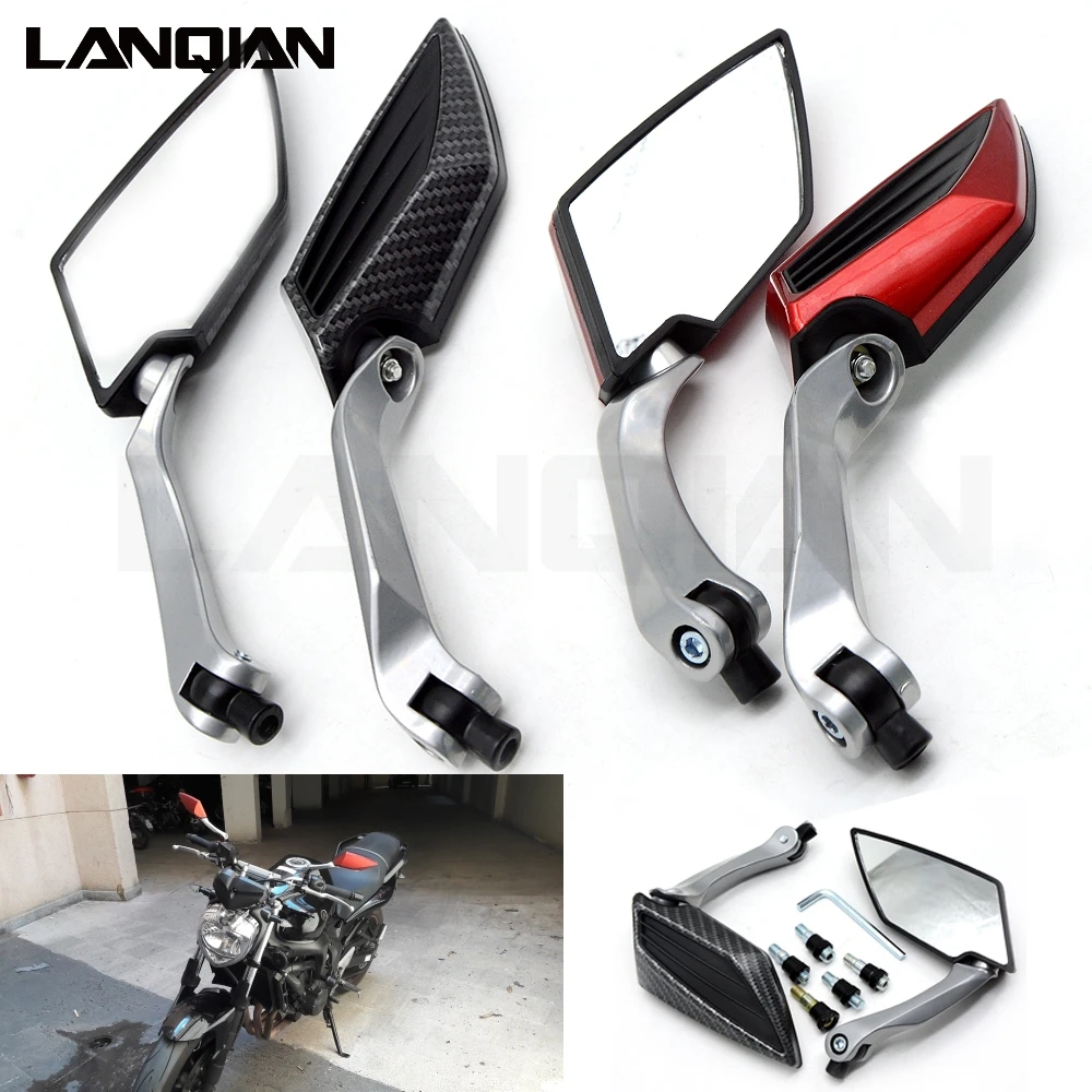 

Motor Rearview Mirror Scooter Parts Universal motorcycle Scooter Rearview Mirrors for Honda CG125 CB190R 599 CB300F CB500F ABS