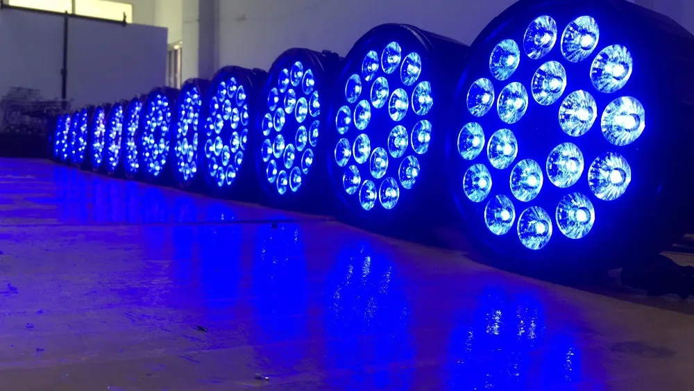 4 шт./18X12W led Par light RGBW 4in1 par flat LED PAR dmx512 disco lights профессиональный сценический dj