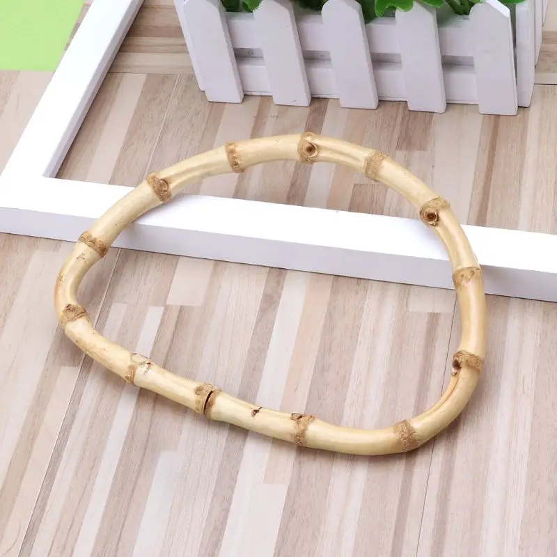 Новая бамбуковая сумка d формы 1 шт. ручка для ручных сумок тоут DIY изготовления