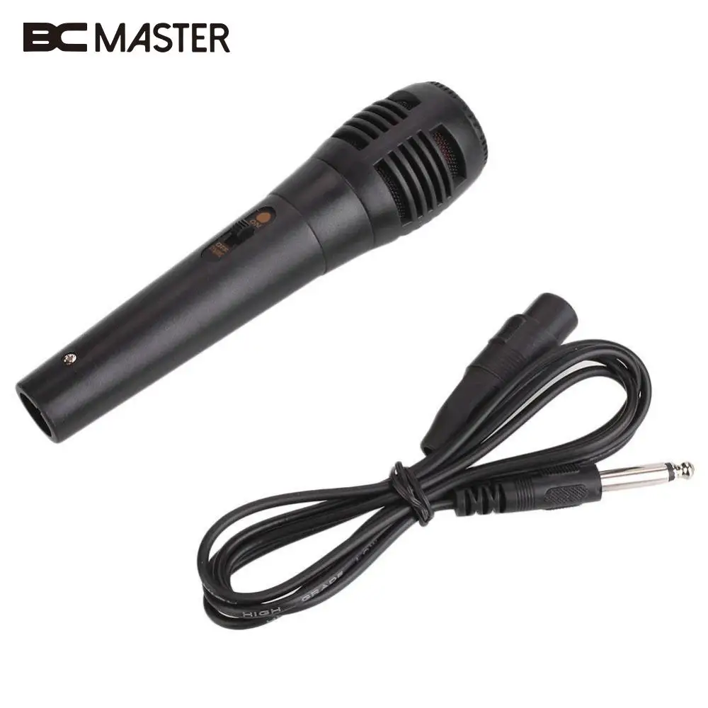 

BCMaster Handheld Professional Wired Dynamic Audio Vocal For Microphone Mic Black with 1.5m Cable For Karaoke