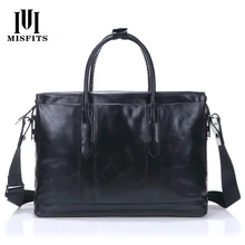 Простой мужской деловой портфель роскошные натуральные кожаные сумки для ноутбука Мужская сумка на одно плечо большая Вместительная дорожная сумка