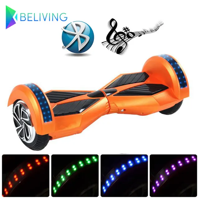Cheap Hoverboard 2 Wheel 8 Inch Bluetooth Electric Balance Scooter Hover Boards Smart Self Balancing Scooters LED Beliving N2-8INCH
