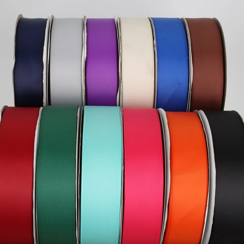 HTB1zESEeRGE3KVjSZFhq6AkaFXaZ 5Yards/Roll Grosgrain Satin Ribbons for Wedding Christmas Party Decorations DIY Bow Craft Ribbons Card Gifts Wrapping Supplies