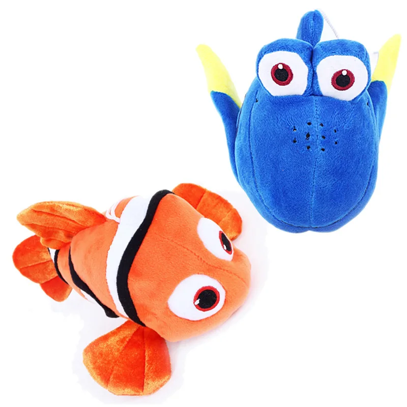 

2 color cute fish plush toys animal stuffed Nemo Clownfish Find Dolly plush Doll Marine kids toys for child gift hand puppet