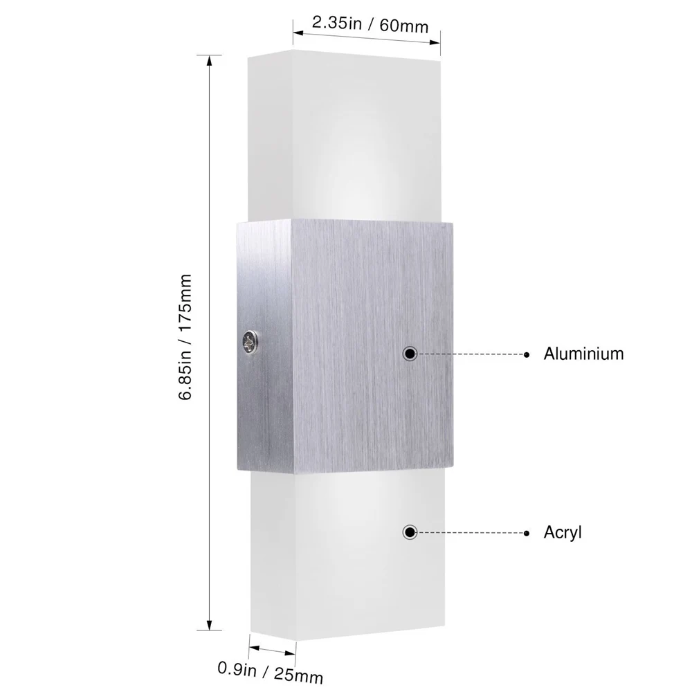 Современный светодиодный настенный светильник, настенные светильники, акриловые бра для домашних лестниц, ночные светильники, домашний декор, светодиодный настенный светильник