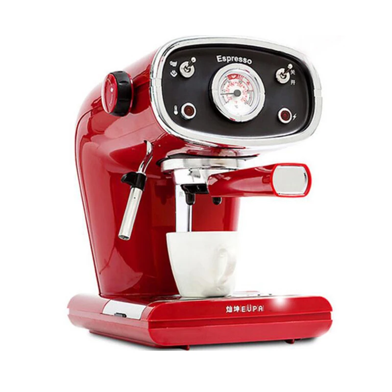

High Pressure Steam Milk Coffee Machine Semi-Automatic Italian Coffee Machine 15Bar Vintage Coffee Machine TSK-1163A