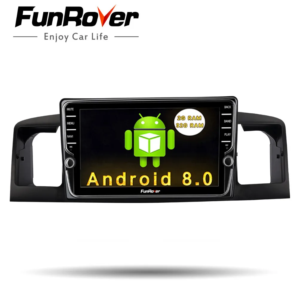

Funrover Car Radio Multimedia player IPS 2 din audio radio Navigation For TOYOTA Corolla E120 BYD F3 DVD stereo video WIFI GPS