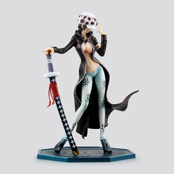 

Anime One Piece Lady Trafalgar Law Sexy PVC Action Figure Female Version Collectible Model Kids Toys Doll 20cm