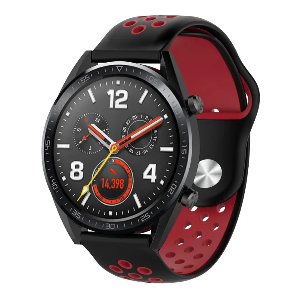 Силиконовый ремешок для часов huawei Watch GT Magic для Amazfit Bip Pace Stratos для samsung Galaxy gear S3 22 мм 20 мм браслет