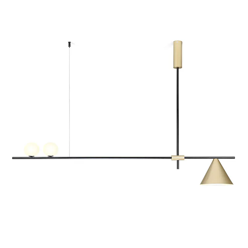 

New Nordic Post Modern Creative Dining room Living room Pendant lights Designer Villa Luxury Decoration LED gold black Droplight