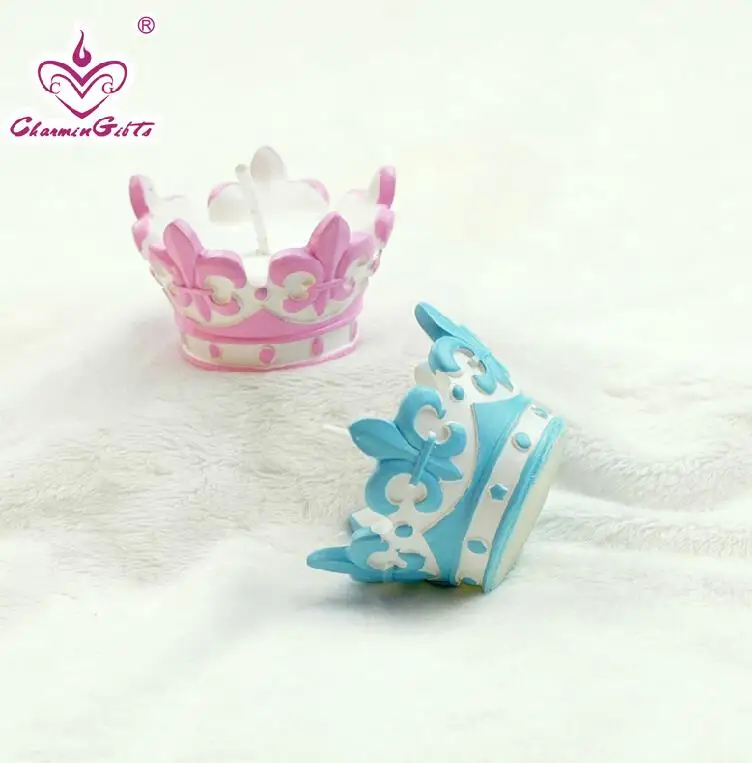 

baby crown smookless candle baby shower baptism party favor children gift present baby boy girl birthday