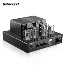 Nobsound MS-10D MP3 HiFi 2.0 Home Audio Bluetooth Tube Amplifier Input USB/BT/AUX Headphone Amplifier 25W+25W 6P1*2+6N1*2 AC220V 2018 new nobsound hi end hifi 25w ultra low noise linear power supply dc5v usb for dac digital interface phone amplifier