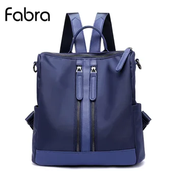 

Fabra Women Backpack Waterproof Nylon Backpack Women Daily Packs Female Casual Daypacks Travel Small Shoulder Bag Blue Mochila
