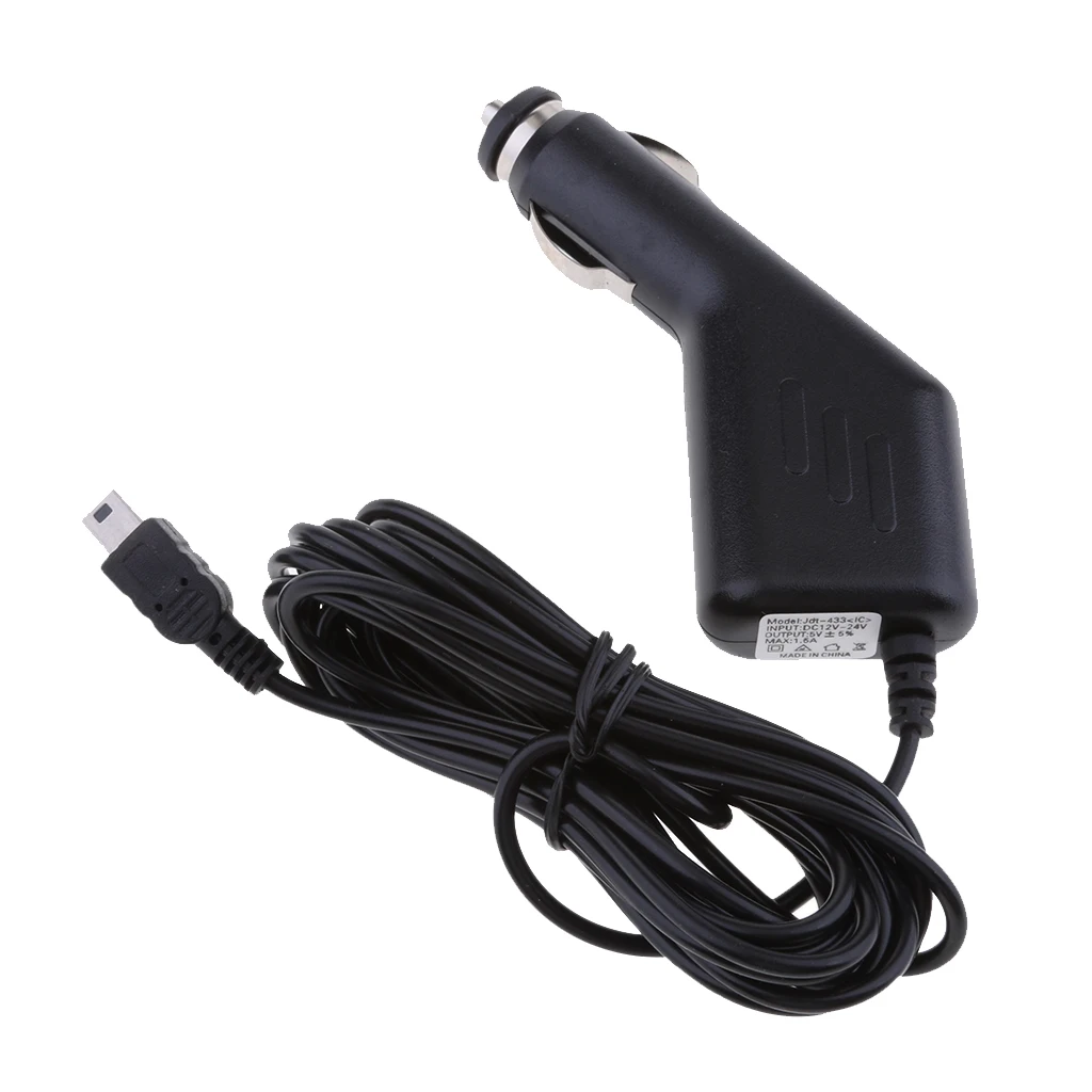 Premium Vehicle USB Adapter 5V 1.5A Mini USB Cable GPS Dash Cam Charging fit Cars Truck Accessory