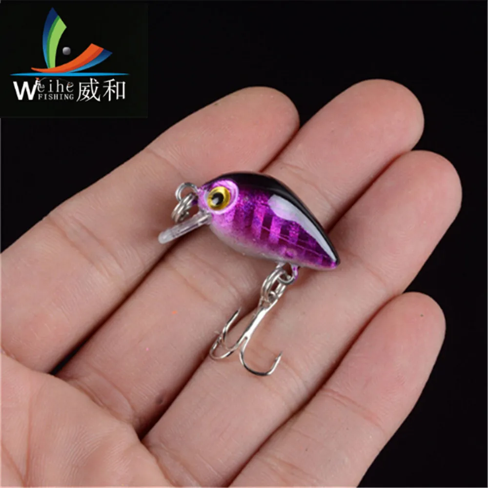 

1pcs Artificial Lure Mino Spinner 10 Colors 1.9g crank Hard Swimming Bait Spynner Wobblers Shone Cheap Fish Tools For Fishing