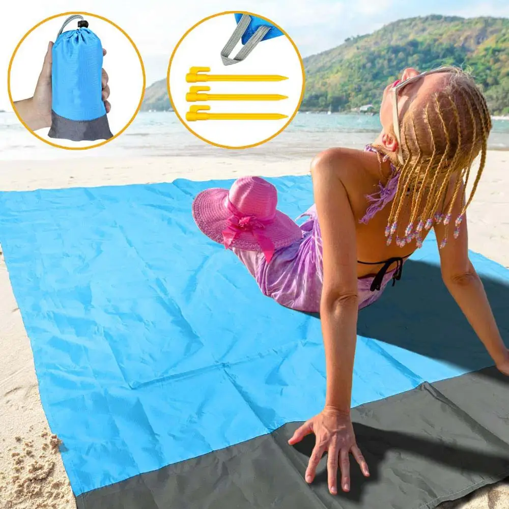 

79 inch Waterproof Beach Blanket Outdoor Camping Mat Portable Picnic Mat Ground Sheet Camping Mat Mattress Outdoor Picnic Mat
