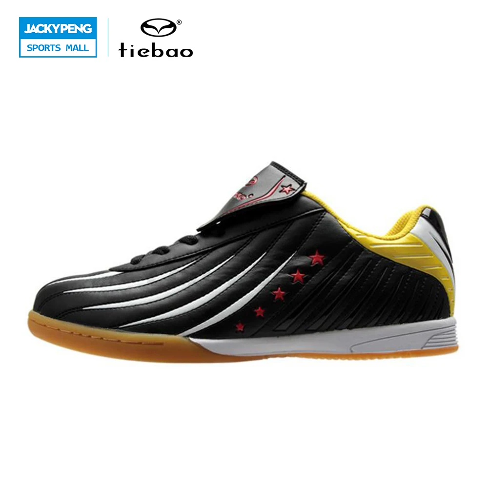 Tiebao profissionais sapatos de futebol de salão em & ic sola botas sapatilhas homens mulheres athletic sapatos de treinamento de futebol chuteira futsal