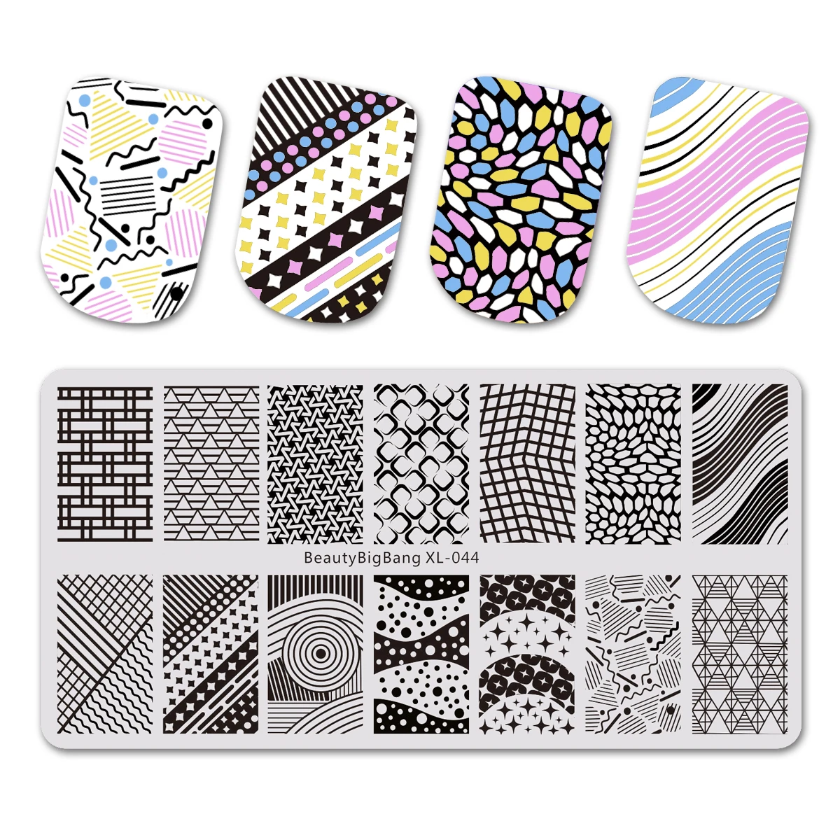 BEAUTYBIGBANG 6*12 см штамповки ногтей пластины шаблон для ногтей Цветочный рисунок животных штампы для ногтей художественный штамп шаблон изображения - Цвет: 44
