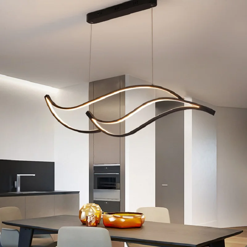 

Modern Led Pendant Lights For Dining Room Kitchen Room Bar Living Room Hanging Pendant Lamp Matte Black/White 90-260V Żyrandol