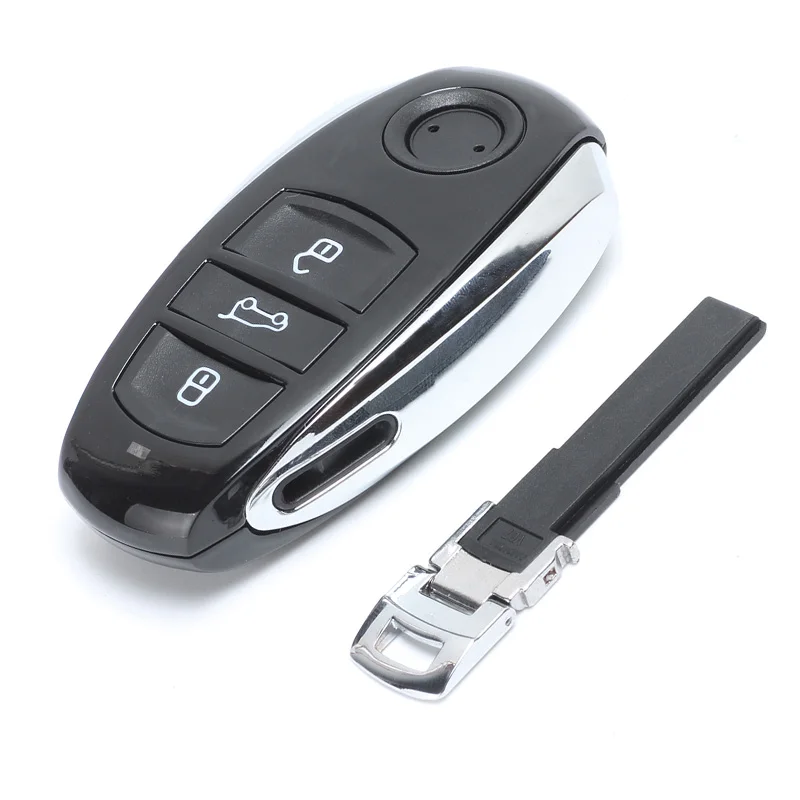 KEYECU 10x 315/ 433/ 868MHz ID46/ 7953 Chip 3 Button Replacement Smart Card Remote Key Fob for Volkswagen T*ouareg 2010-2014