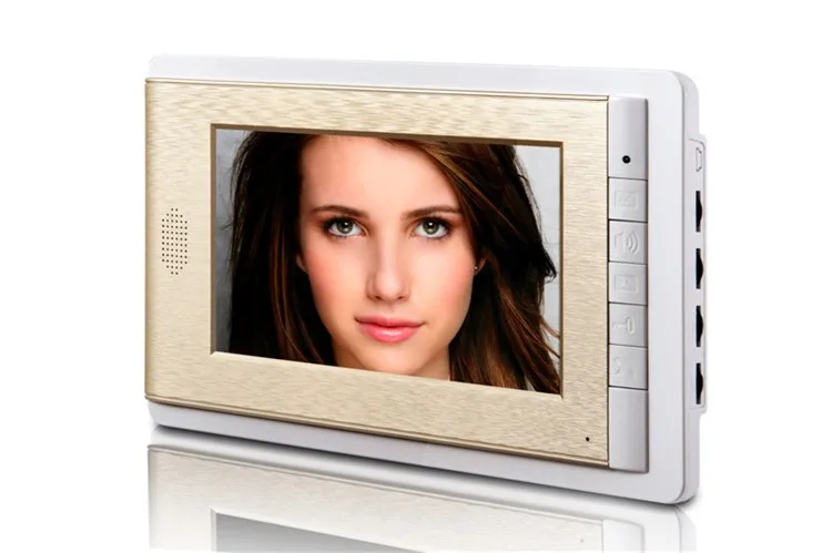 simple modern style 7 inch color screen with two button video door phone for family | Безопасность и защита