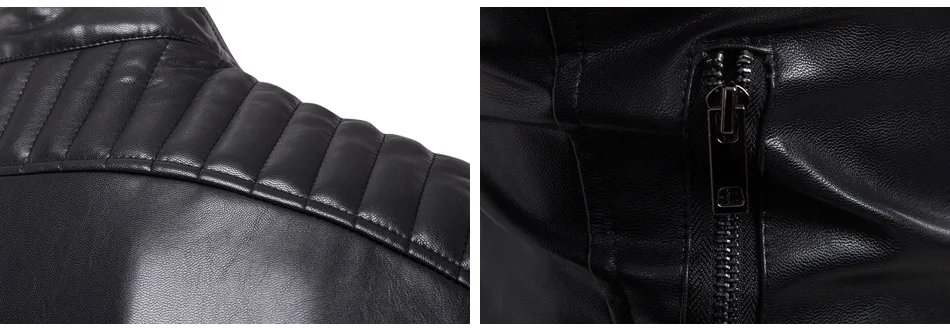 Mens Leather Jackets Coat Motorcycle_07