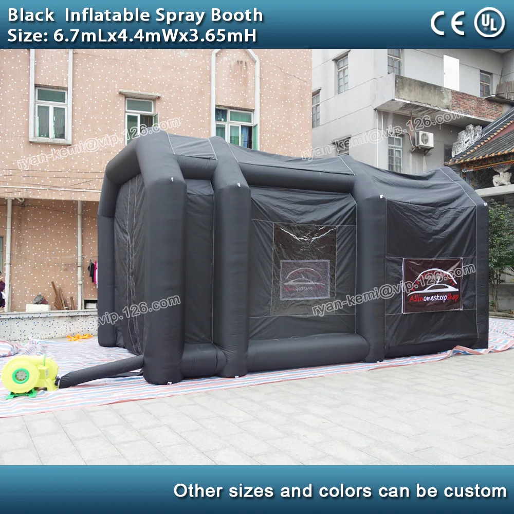 Inflatable car paint booth