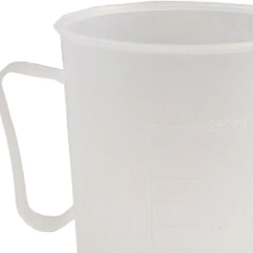 Мерный кувшин 250 мл Градуированный стакан прозрачный белый пластиковый стакан