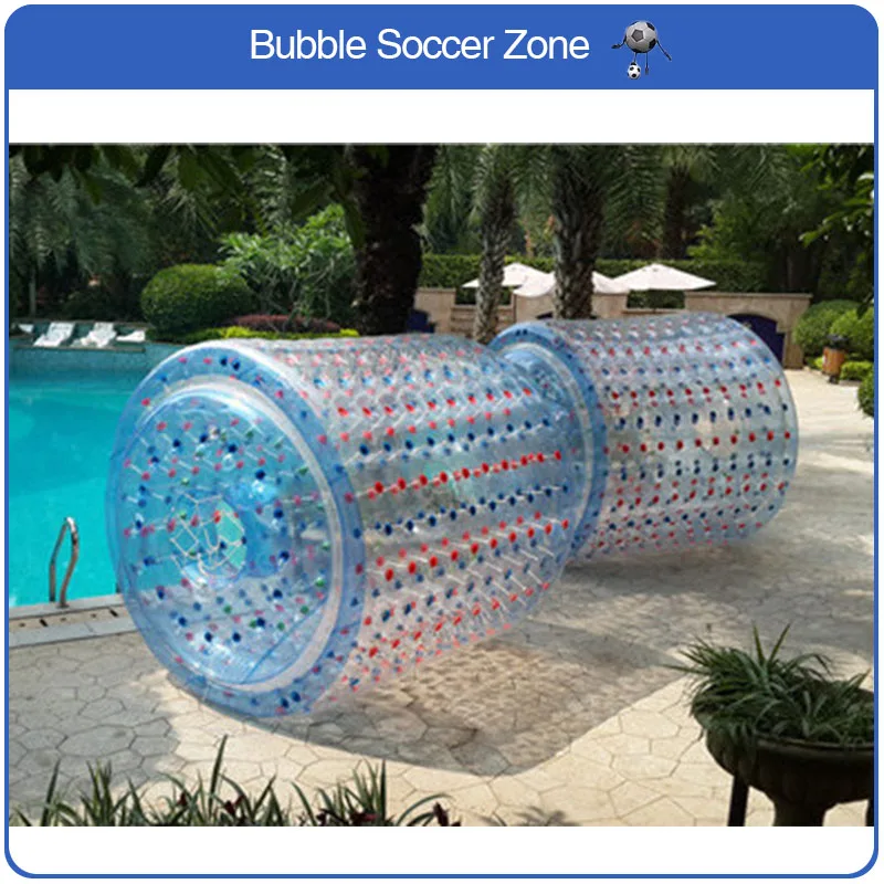 

Free Shipping 2.4*2.2m Zorb Roller Ball Inflatable Water Walker Inflatable Rolling Barrel Zorbing Runner Come With a Pump