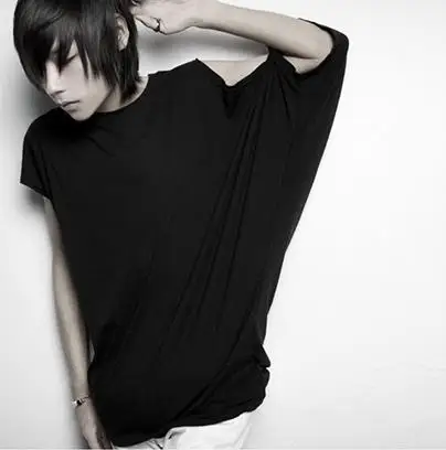 Personality Non Mainstream Male Tee T font b Shirt b font Man Fashion Bat Boy Short