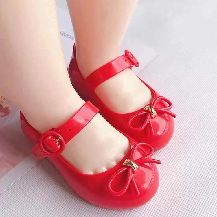 Mini Melissa Ultragirl/2019 г. Новые пластиковые сандалии для девочек детские с бантом