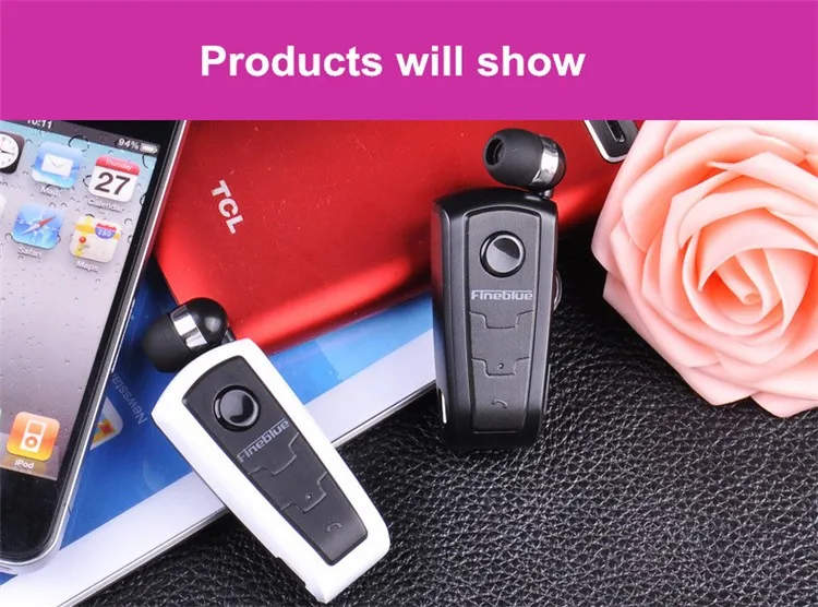 Wireless Bluetooth Headphone FineBlue F910 Calls Remind Vibration Headset With Collar Clip For iPhone Samsung Handfree Call (7)