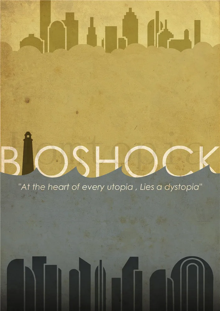 BIOSHOCK Game Posters Movie Wall Stickers - White Coated Paper Prints with Clear Image - Home Decoration for Bar and Home Art - Brand image 6