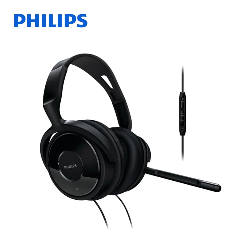 

Philips Professional SHM6500 Headphones with Wire Control Microphone 3.5mm Plug for Music Phone Official Verification
