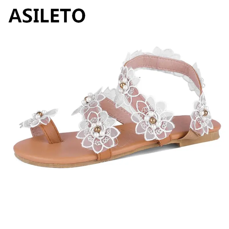 ASILETO новые летние женские туфли на плоской подошве без застежек с застежкой