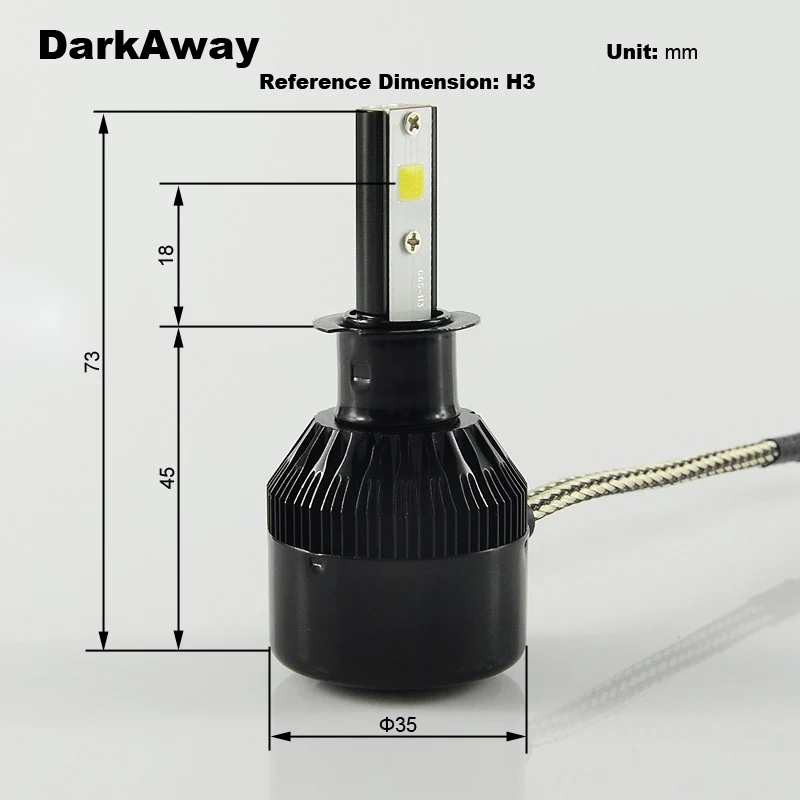 LED Car Headlight LH-C6S-H3 8