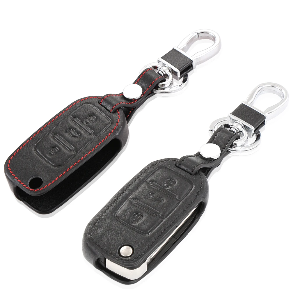 

Leather Car Key Cover Case For Volkswagen VW GOLF 4 5 6 Passat B5 B6 Tiguan Touran Polo Scirocco Jetta mk5 mk6 Car Accessories