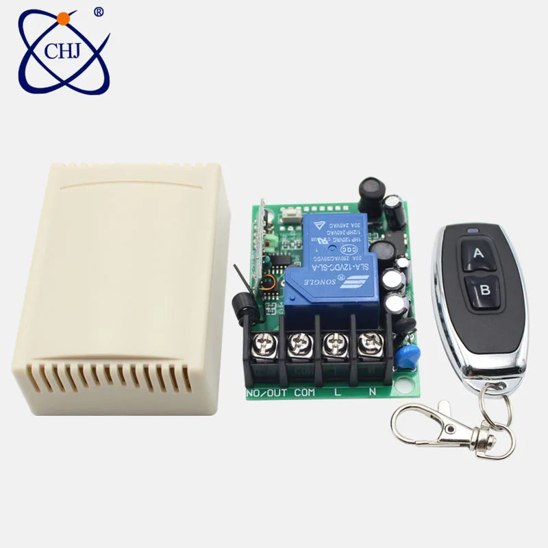 433 мГц Универсальный беспроводной пульт дистанционного управления AC 220V 110V релейный ресивер В в 2CH 120 модуль и 1 шт. RF 433 мГц МГц пульт