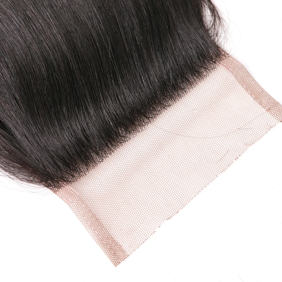 Царственный человеческих волос Бесплатная часть закрытие плотность 130% светло-коричневый швейцарский кружева без Волосы remy натуральный