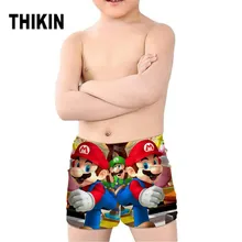 THIKIN/Детские Летние плавки для мальчиков; коллекция года; Лидер продаж; купальные костюмы с принтом «Супер Марио»; купальный пляжный спортивный костюм для серфинга