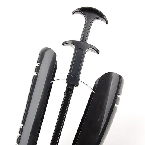 

PHFU wholesale 5PCS Wholesale 1 PAIR 12 1/2 Inch Boot Stretcher Shaper / Shoe Tree With Handle--Black