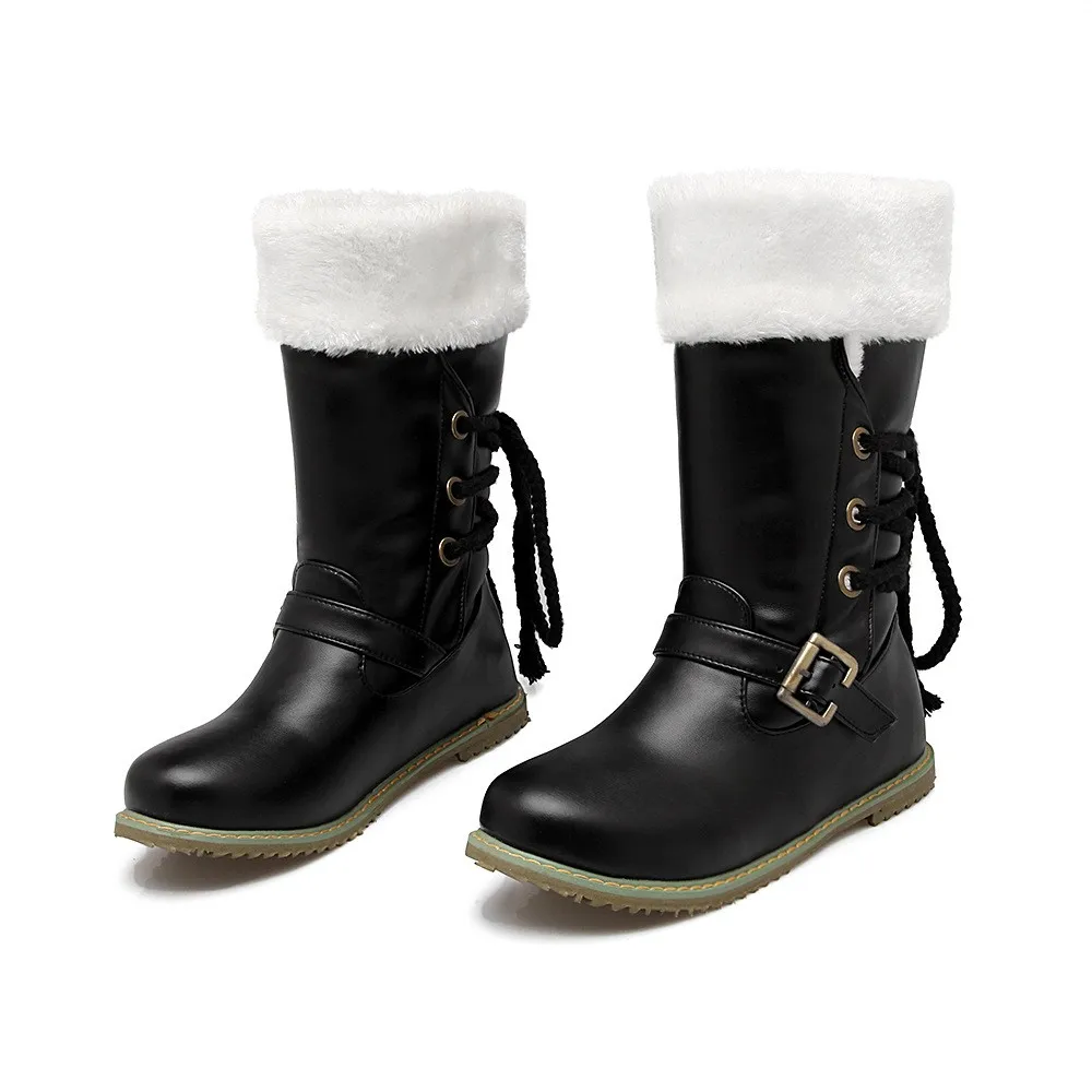 Зимние ботинки; Женская водонепроницаемая обувь с хлопковой подкладкой из плюша; женские мотоциклетные ботинки martin; женская обувь; большие размеры 34-43; WSH2167