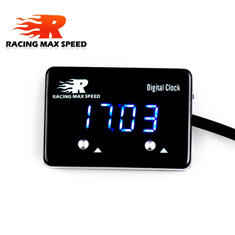 

high quality car and motorcycle Instrumentdigital gauge blue display,digital clock gauge DCM01