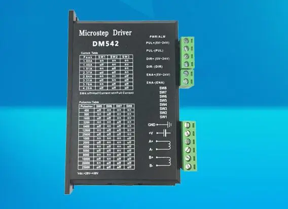 Одна штука микростеп драйвер DM542 для nema 23 мотор, M542/2M542 шаговый драйвер, DM542 Шаговые драйверы