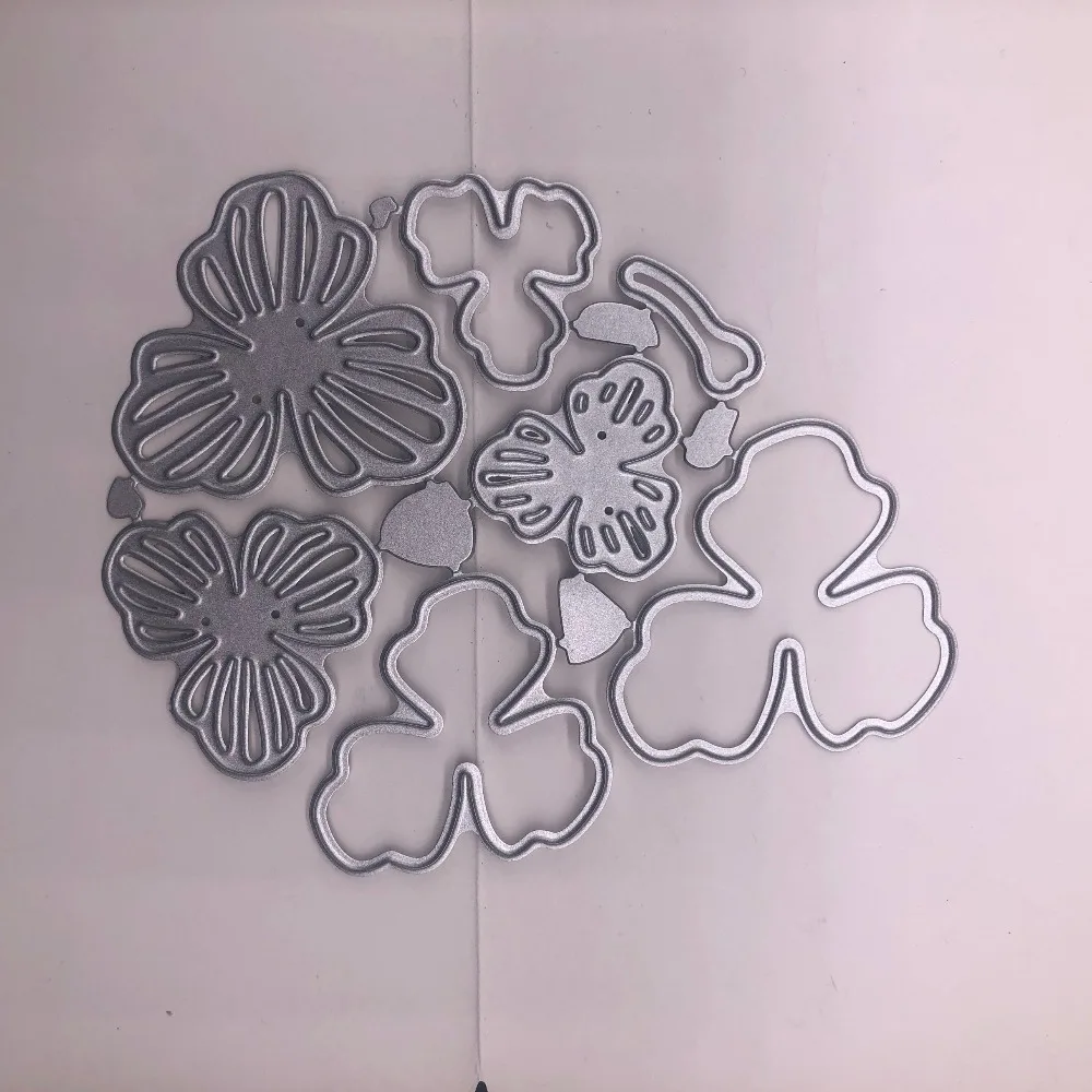 

DIY 7 pcs flower Leaves metal steel dies craft new die Embossing Scrapbooking knife mould cut die cutting for card decor