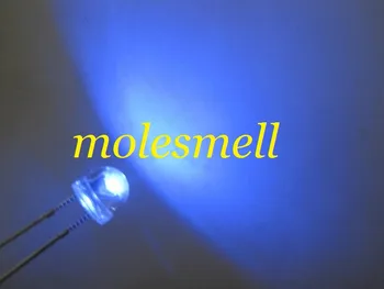 

5mm straw hat blue led big angle free shipping!!! 5mm led blue for 100 free resistors 5mm strawhat blue led